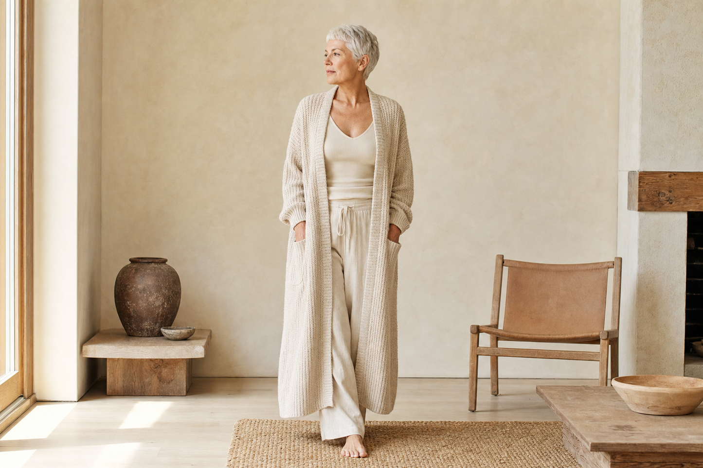 Knit Cardigan Coat lifestyle